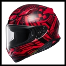 SHOEI RF-1400 FULL-FACE HELMET - BEAUT TC-1 GRAPHIC (GLOSS)