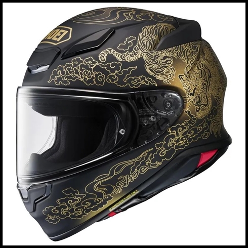 SHOEI RF-1400 FULL-FACE HELMET - FEARLESS TC-5 GRAPHIC (MATTE)