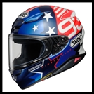 SHOEI RF-1400 FULL-FACE HELMET - MARQUEZ AMERICAN SPIRIT TC-10 GRAPHIC (GLOSS)