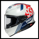SHOEI RF-1400 FULL-FACE HELMET - MM93 RETRO TC-10 GRAPHIC (GLOSS)