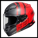 SHOEI RF-1400 FULL-FACE HELMET - MM93 COLLECTION TRACK TC-1 GRAPHIC (MATTE/GLOSS)
