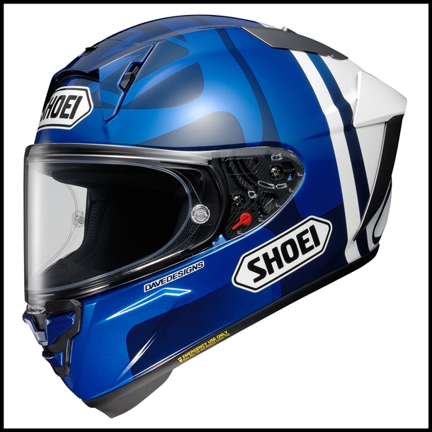 SHOEI X-FIFTEEN FULL-FACE HELMET - MARQUEZ 73 V2 TC-2 GRAPHIC (GLOSS)