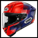 SHOEI X-FIFTEEN FULL-FACE HELMET - MARQUEZ 8 TC-1 GRAPHIC (GLOSS)