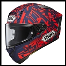 SHOEI X-FIFTEEN FULL-FACE HELMET - MARQUEZ DAZZLE TC-10 GRAPHIC (MATTE)