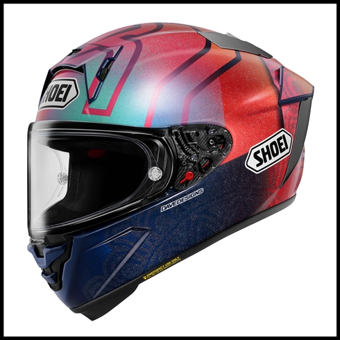 SHOEI X-FIFTEEN FULL-FACE HELMET - MARQUEZ HOLI TC-1 GRAPHIC (GLOSS)