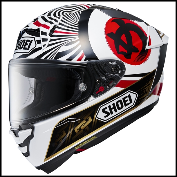 SHOEI X-FIFTEEN FULL-FACE HELMET - MARQUEZ MOTEGI 4 TC-1 GRAPHIC (GLOSS)