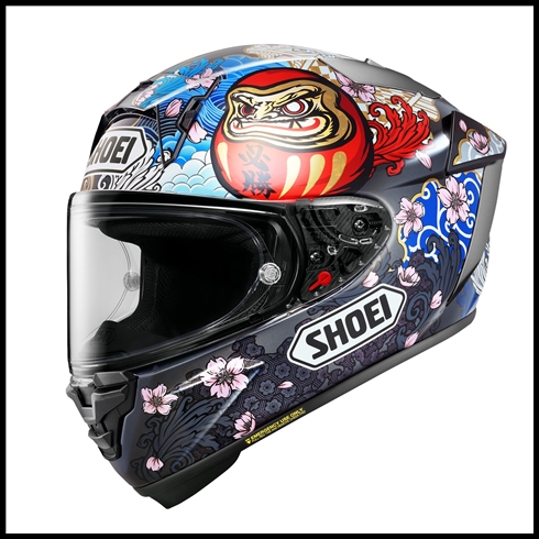 SHOEI X-FIFTEEN FULL-FACE HELMET - MARQUEZ MOTEGI 5 TC-1 GRAPHIC (GLOSS)