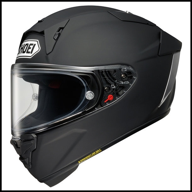 SHOEI X-FIFTEEN FULL-FACE HELMET - MATTE BLACK