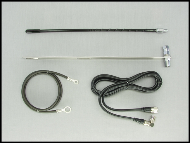 SIERRA FLAT BAR MOUNT CB ANTENNA KIT WITH BNC COAX CONNECTION