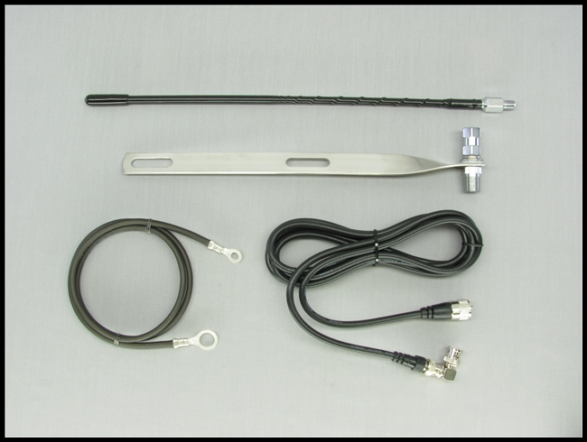 SIERRA LICENSE PLATE MOUNT CB ANTENNA KIT WITH BNC COAX CONNECTION