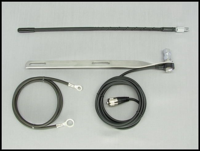 SIERRA LICENSE PLATE MOUNT CB ANTENNA KIT WITH PL259 COAX CONNECTION