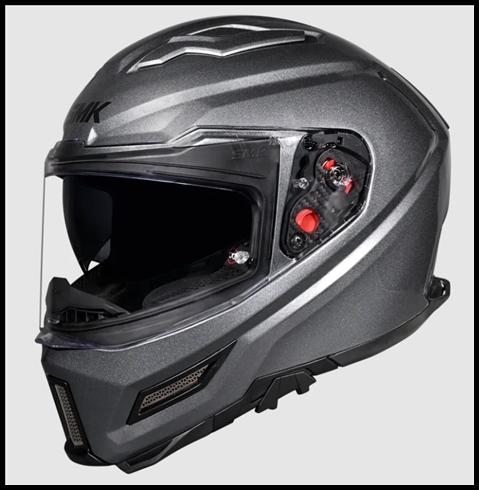 SMK AGNAR FULL-FACE HELMET - GLOSS ANTHRACITE