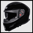 SMK AGNAR FULL-FACE HELMET - GLOSS BLACK