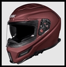 SMK AGNAR FULL-FACE HELMET - MATTE WINE RED