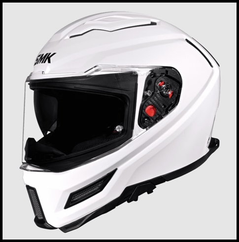 SMK AGNAR FULL-FACE HELMET - GLOSS WHITE