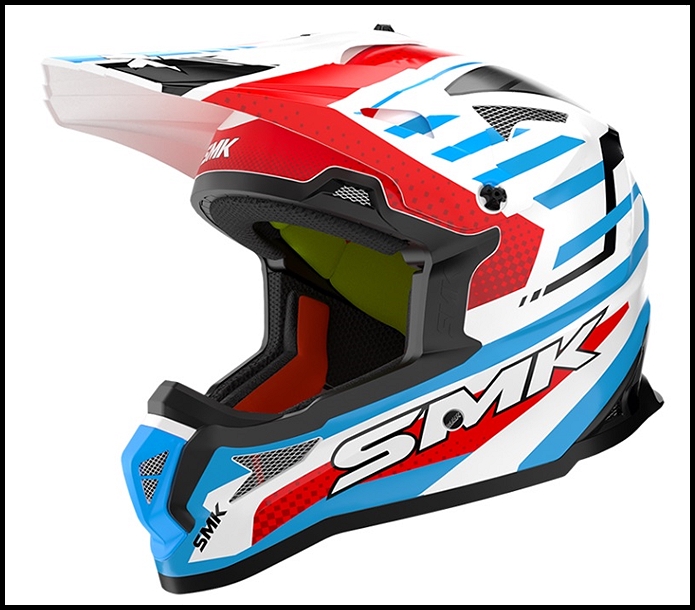 SMK ALLTERRA OFF-ROAD FULL-FACE HELMET - BULLDOZER GRAPHIC - GL153