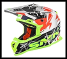 SMK ALLTERRA OFF-ROAD FULL-FACE HELMET - FULMINE GRAPHIC - GL174