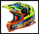 SMK ALLTERRA OFF-ROAD FULL-FACE HELMET - FULMINE GRAPHIC - GL457