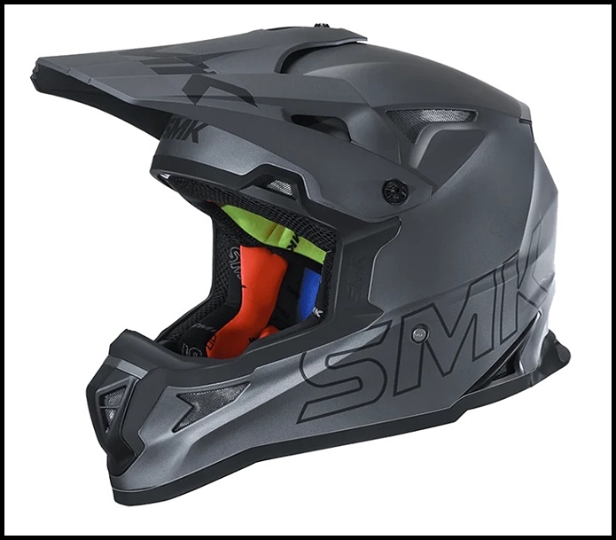 SMK ALLTERRA OFF-ROAD FULL-FACE HELMET - MATTE ANTHRACITE