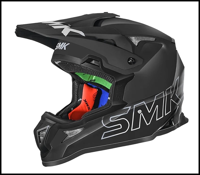 SMK ALLTERRA OFF-ROAD FULL-FACE HELMET - MATTE BLACK