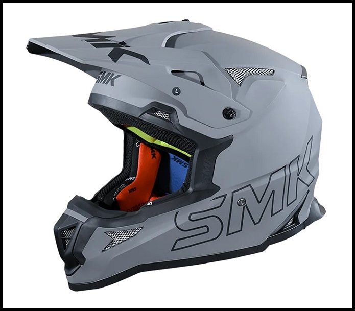 SMK ALLTERRA OFF-ROAD FULL-FACE HELMET - MATTE NARDO GRAY