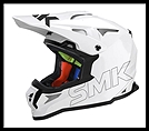 SMK ALLTERRA OFF-ROAD FULL-FACE HELMET - GLOSS WHITE