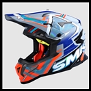 SMK ALLTERRA OFF-ROAD FULL-FACE HELMET - X-ACES (CHROME) GRAPHIC - GL657