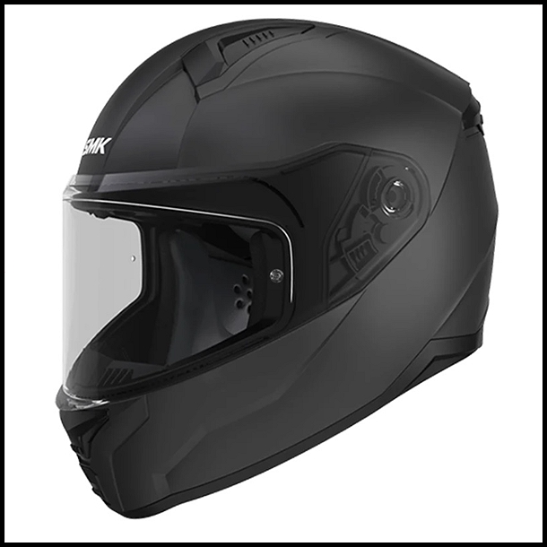 SMK BIONIC ADULT FULL-FACE HELMET - MATTE BLACK