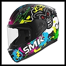 SMK BIONIC YOUTH FULL-FACE HELMET - CHIMPZ GRAPHIC - GL264