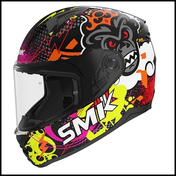 SMK BIONIC YOUTH FULL-FACE HELMET - CHIMPZ GRAPHIC - MA267