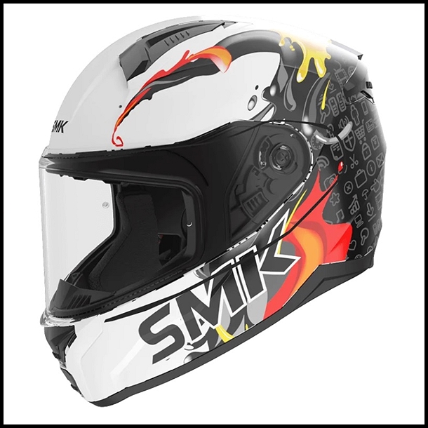 SMK BIONIC YOUTH FULL-FACE HELMET - SPLASH GRAPHIC - GL124