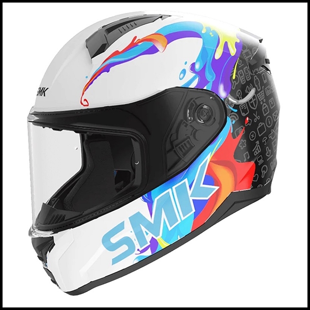 SMK BIONIC YOUTH FULL-FACE HELMET - SPLASH GRAPHIC - GL154
