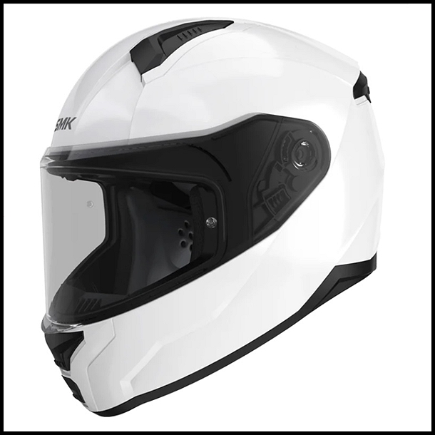 SMK BIONIC YOUTH FULL-FACE HELMET - GLOSS WHITE