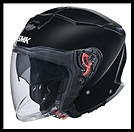 SMK GTJ OPEN-FACE HELMET - GLOSS BLACK