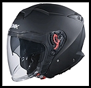 SMK GTJ OPEN-FACE HELMET - MATTE BLACK