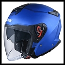 SMK GTJ OPEN-FACE HELMET - MATTE FLAME BLUE