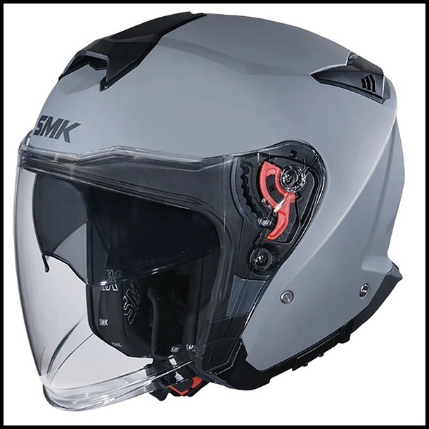 SMK GTJ OPEN-FACE HELMET - MATTE NARDO GRAY