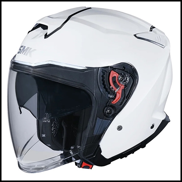 SMK GTJ OPEN-FACE HELMET - GLOSS WHITE