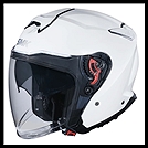 SMK GTJ OPEN-FACE HELMET - GLOSS WHITE