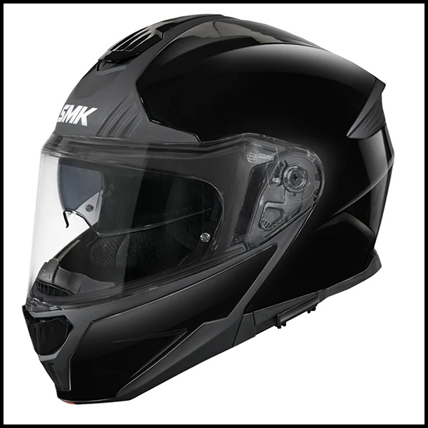 SMK GULLWING FLIP-UP MODULAR HELMET - GLOSS BLACK