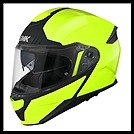 SMK GULLWING FLIP-UP MODULAR HELMET - GLOSS HI VISON