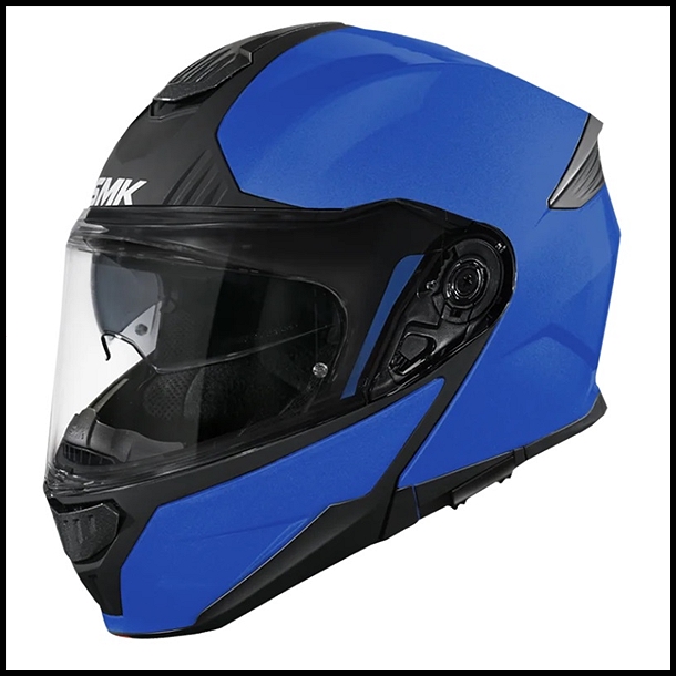 SMK GULLWING FLIP-UP MODULAR HELMET - MATTE FLAME BLUE