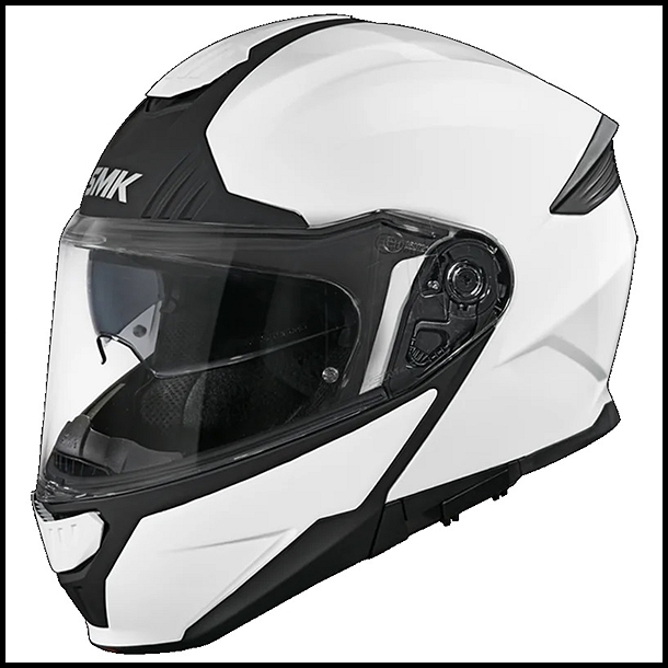 SMK GULLWING FLIP-UP MODULAR HELMET - GLOSS WHITE