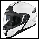 SMK GULLWING FLIP-UP MODULAR HELMET - GLOSS WHITE