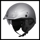 SMK PATRIOT HALF HELMET - GLOSS SILVER