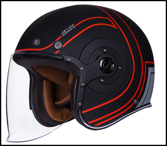 SMK RETRO JET OPEN-FACE HELMET - CARRETERA GRAPHIC - MA263