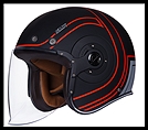 SMK RETRO JET OPEN-FACE HELMET - CARRETERA GRAPHIC - MA263