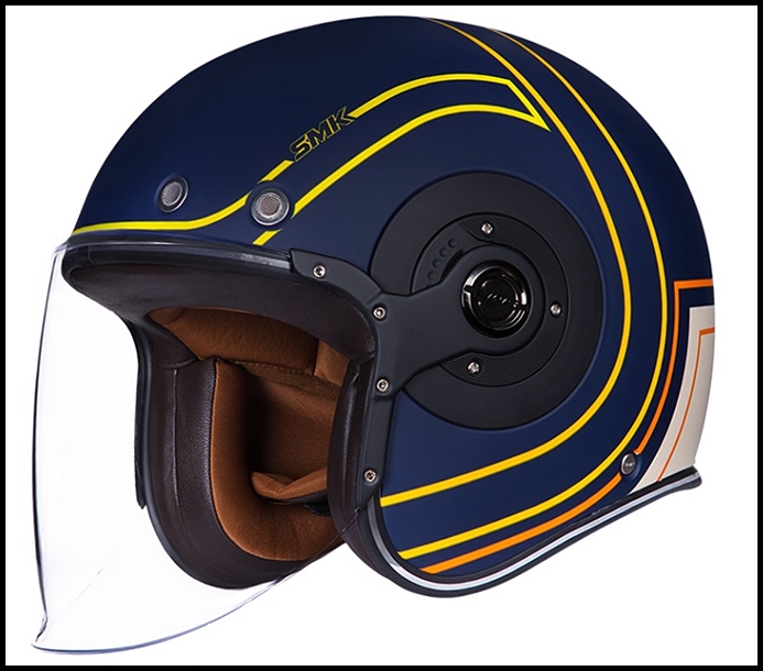 SMK RETRO JET OPEN-FACE HELMET - CARRETERA GRAPHIC - MA517