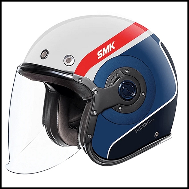 SMK RETRO JET OPEN-FACE HELMET - REBEL GRAPHIC - GL153