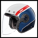 SMK RETRO JET OPEN-FACE HELMET - REBEL GRAPHIC - GL153